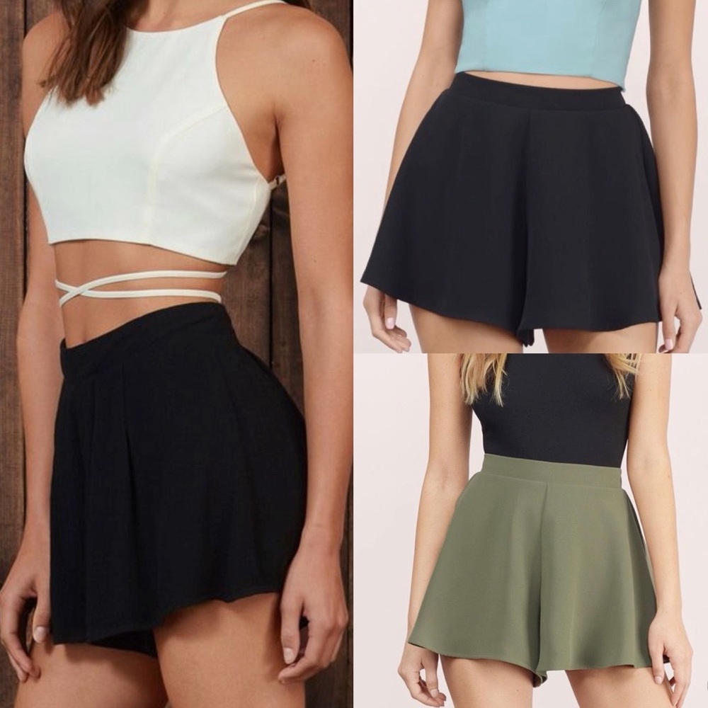 Black High Waited Shorts
